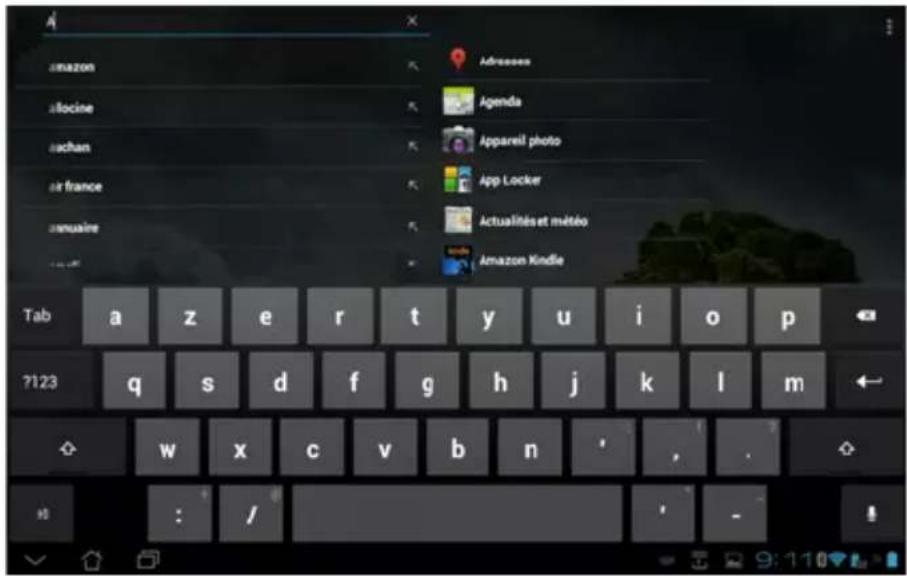 ASUS Transformer Pad TF0070 - Saisie, insertion, sélection et copie de texte - 1