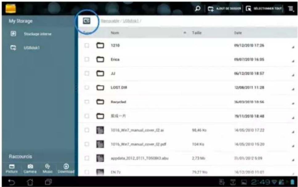 ASUS Transformer Pad TF0070 - Pour accéder au support de stockage interne : - 3