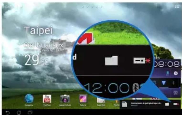 ASUS Transformer Pad TF0070 - Pour retirer la carte microSD : - 1
