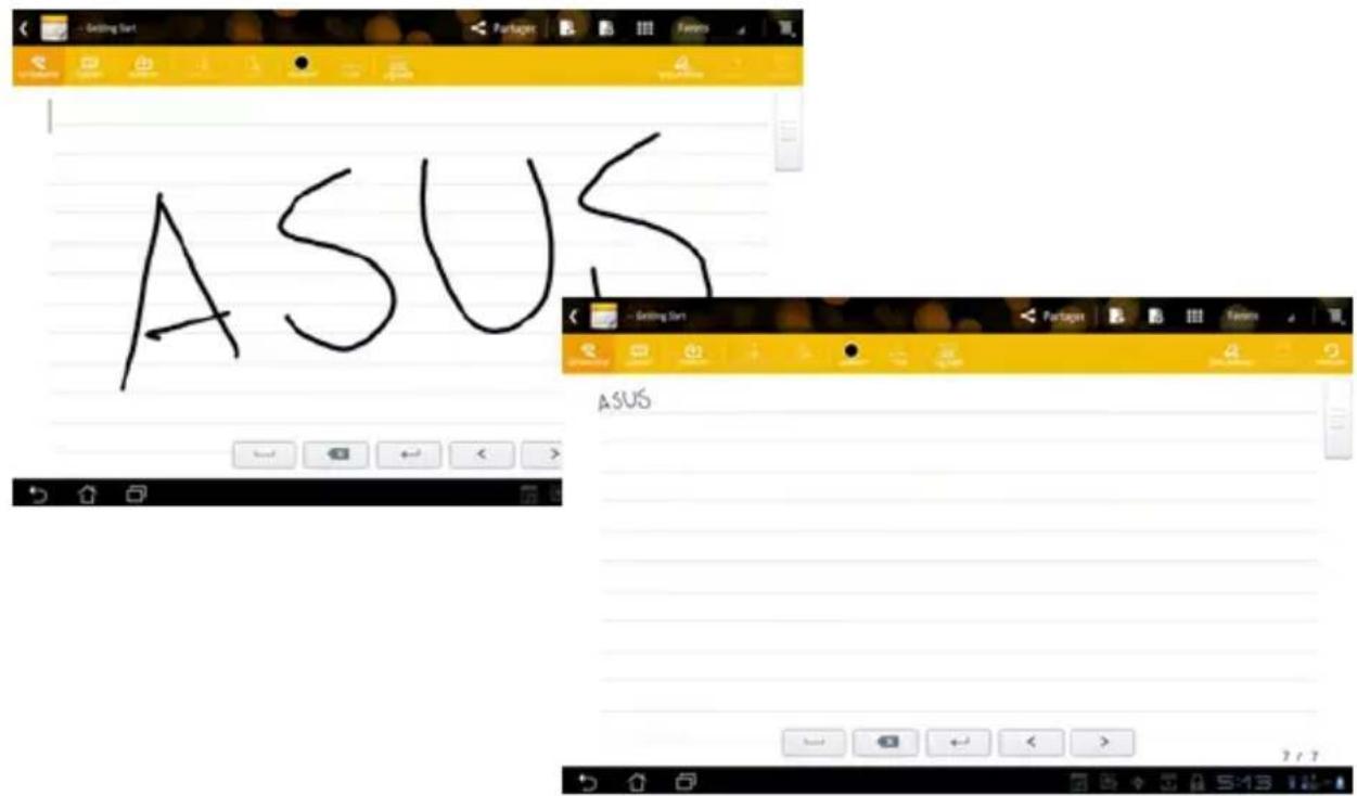 ASUS Transformer Pad TF0070 - Utiliser les bloc-notes - 1