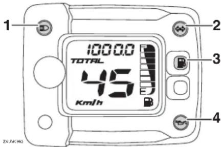 YAMAHA Slider 50 (2014) - Témoins et tímoins d'alerte - 1