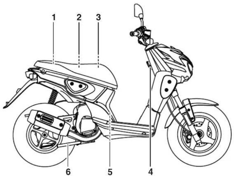 YAMAHA Slider 50 (2014) - Vuedroite - 1