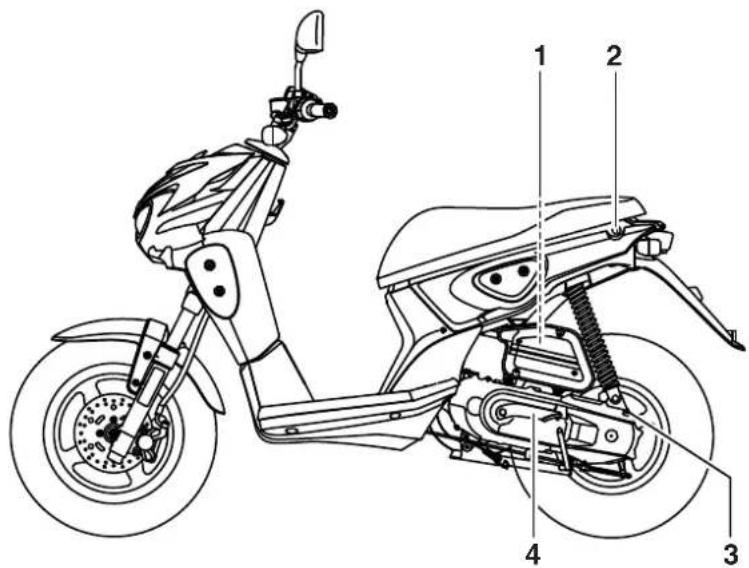 YAMAHA Slider 50 (2014) - Vue gauche - 2