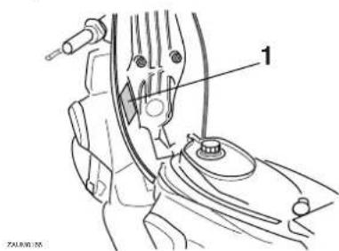 YAMAHA Slider 50 (2014) - Étiquette des codes du modele - 1