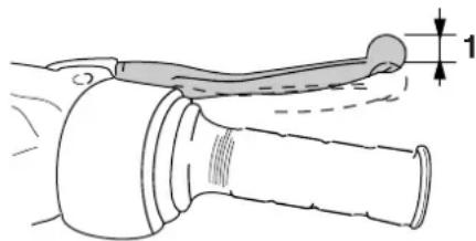 YAMAHA Slider 50 (2014) - Contrôle de la garde du levier de frein avant - 1