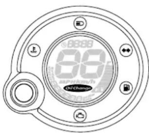 YAMAHA Neos50 (2014) - Indicateur de changement d'huile "OIL CHANGE" - 1