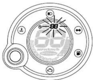 YAMAHA Neos50 (2014) - Réglage de la montre : - 2