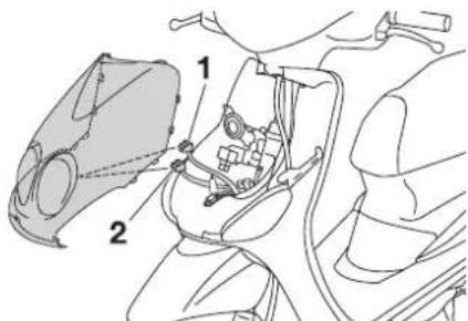 YAMAHA Neos50 (2014) - Dépose et repose du cache et du carénage - 4