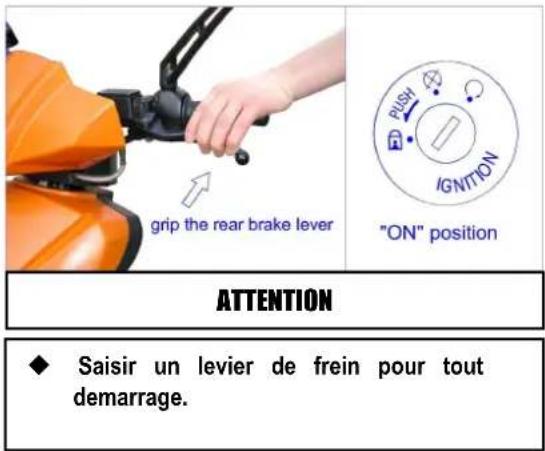 Baotian BT49QT28C - Demarrage du moteur - 1