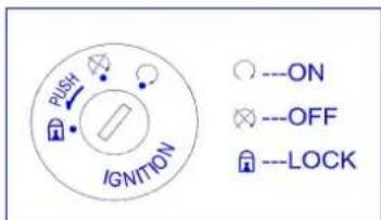 Baotian BT49QT28C - Commutateur d'allumage - 1