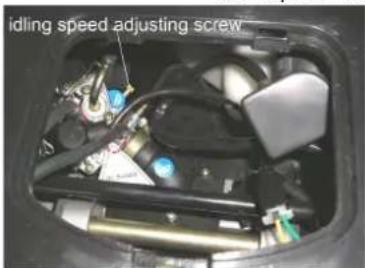 Baotian BT49QT20 - Carburateur et réglage du ralenti - 1