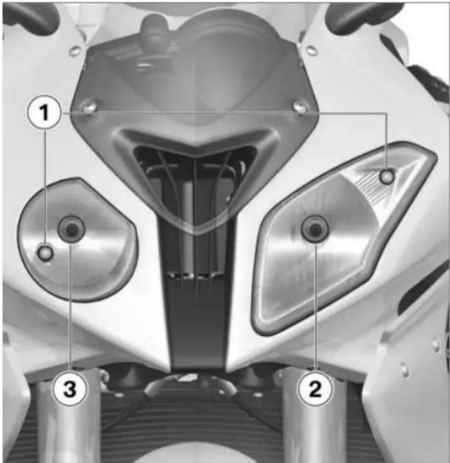 BMW S 1000 RR (2010) - ヘッドライト - 1