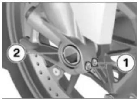 BMW S 1000 RR (2010) - フロントホイールを取り付ける - 2
