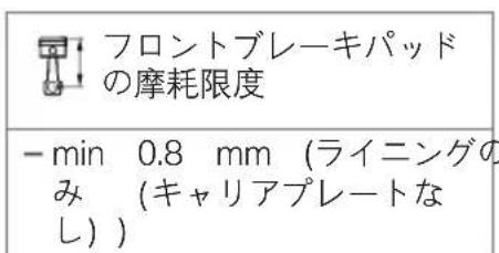 BMW S 1000 RR (2010) - フロントブレーキパッド厚を 点検する - 2