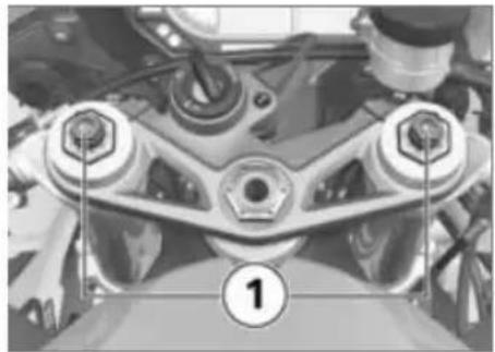 BMW S 1000 RR (2010) - フロントホイールのリバウンドダンピングを調整する - 1