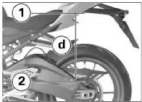 BMW S 1000 RR (2010) - スプリングプリロードを調整する(リヤホイール) - 2