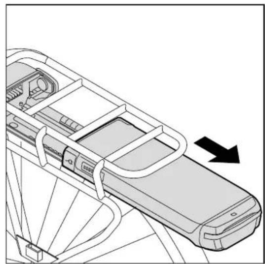 Batavus Monaco Ego - Retirer le pack de batteries - 2