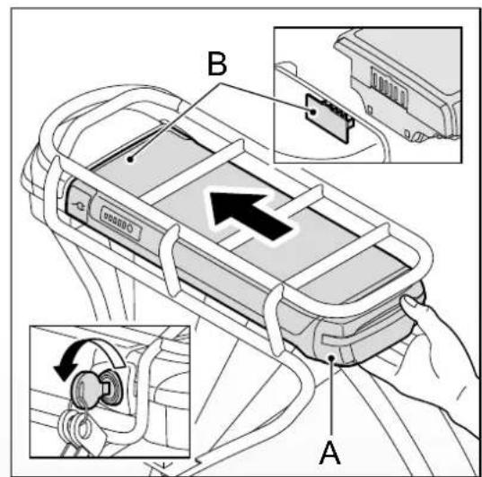 Batavus Monaco Ego - Re-installing the battery back - 2