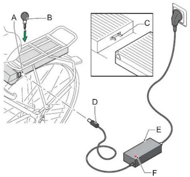 Batavus Lucca Ego - Recharger and battery pack - 1