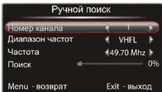 Erisson 32LET20 - Ручная настройка каналов. - 1
