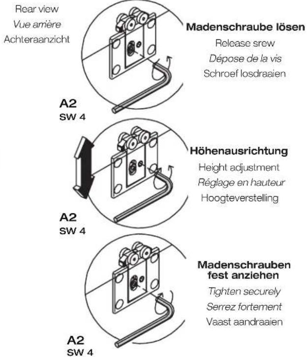 Hülsta LA VELA II - MONTAGE · ASSEMBLY · MONTAGE · MONTAGE - 2