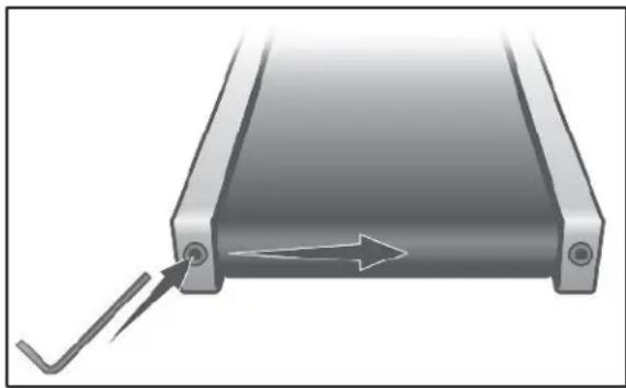 Sole Fitness F85 - ALIGNEMENT DU TAPIS ROULANT - 1