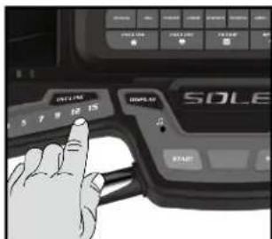 Sole Fitness F85 - CHARACTERISTIQUE DE L'INCLINAISON - 1