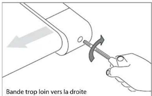 TREO T607 - Tension de la BANDE de COURSE - 1