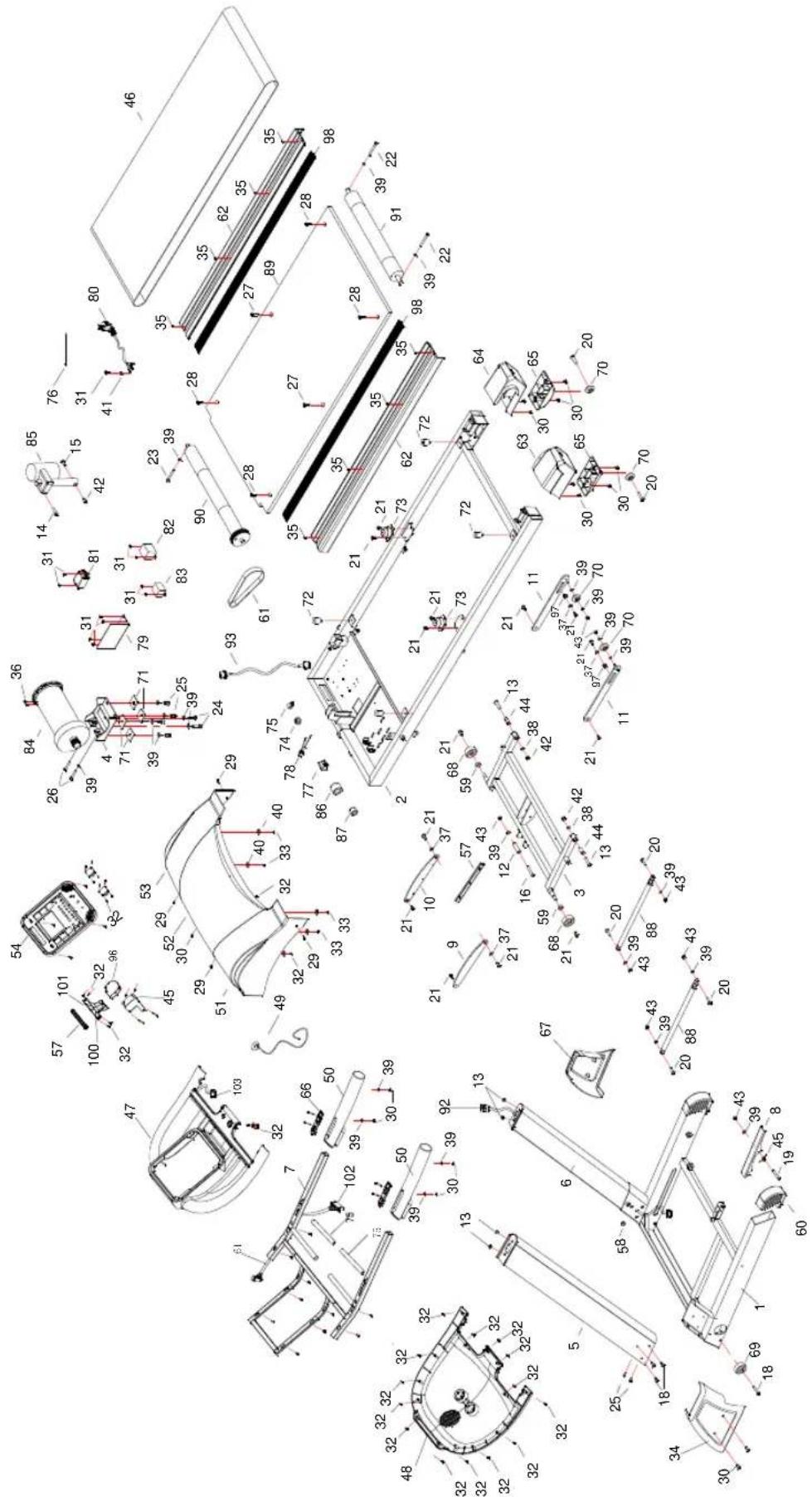 Techness Run 1000 - SCHEMA EXPLOSE - 1