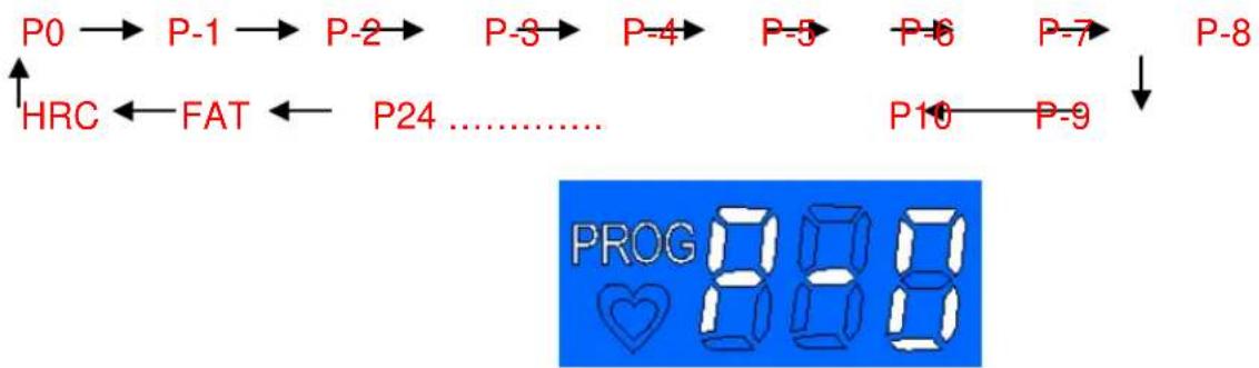 Techness Run 1000 - Press the P key, program key: it will show: - 1