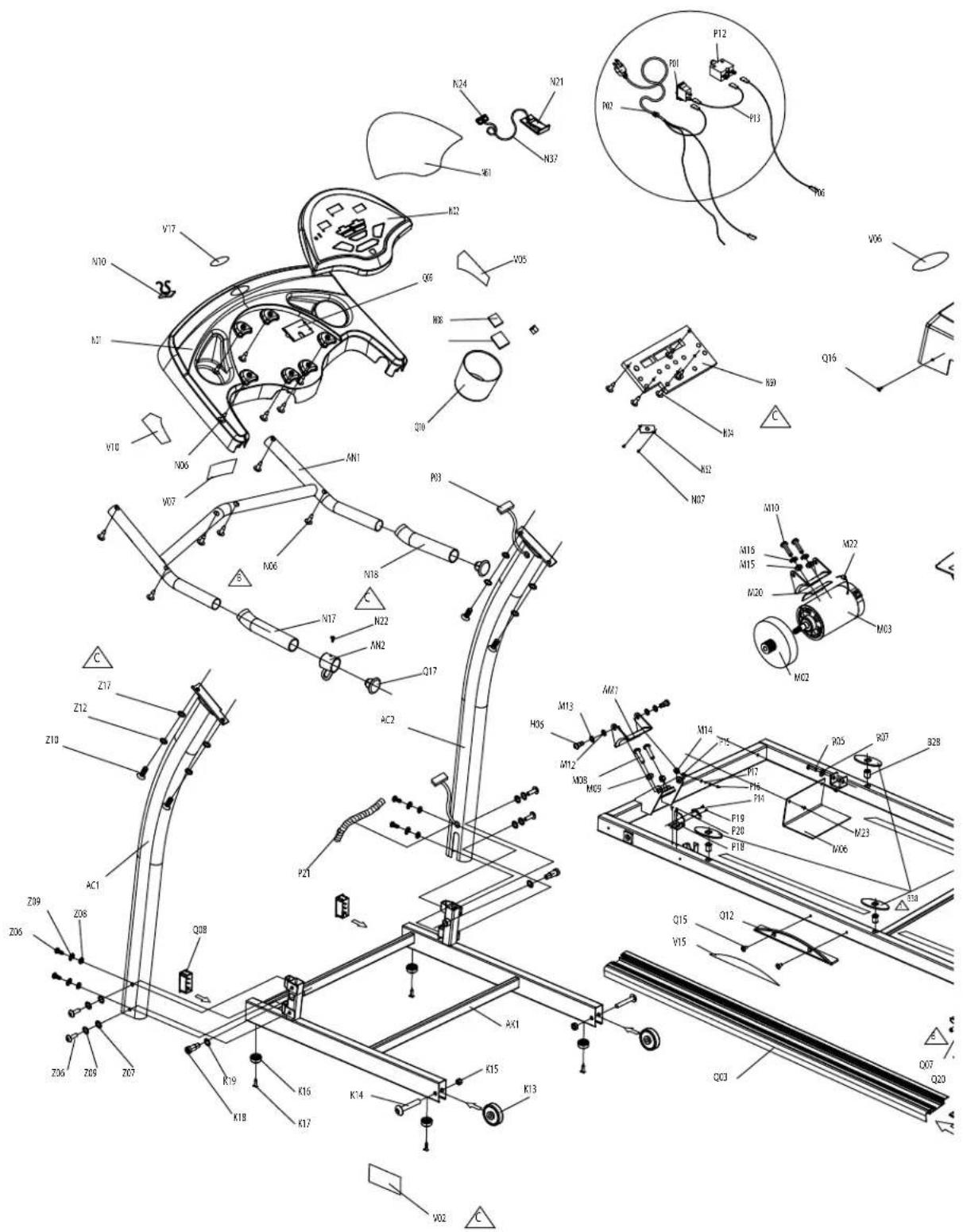 TREO 30750 - DESSIN ÉCLATÉ - 1