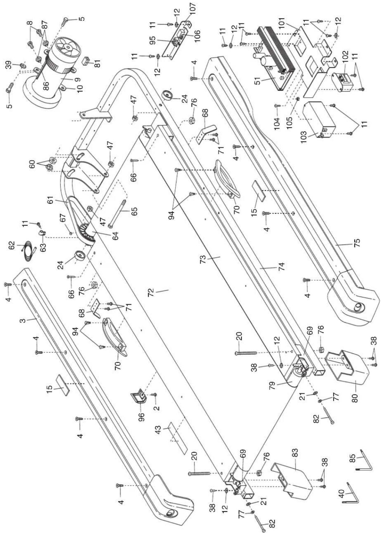 Pro-form Style 9000 - LISTE DES PIECES—N° du Modèle PETL12707.0 - 1