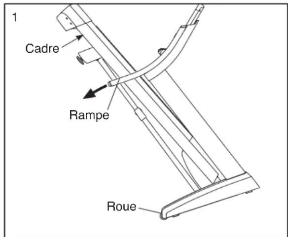 NordicTrack T20.0 - Comment deplacer le TAPIS de COURSE - 1