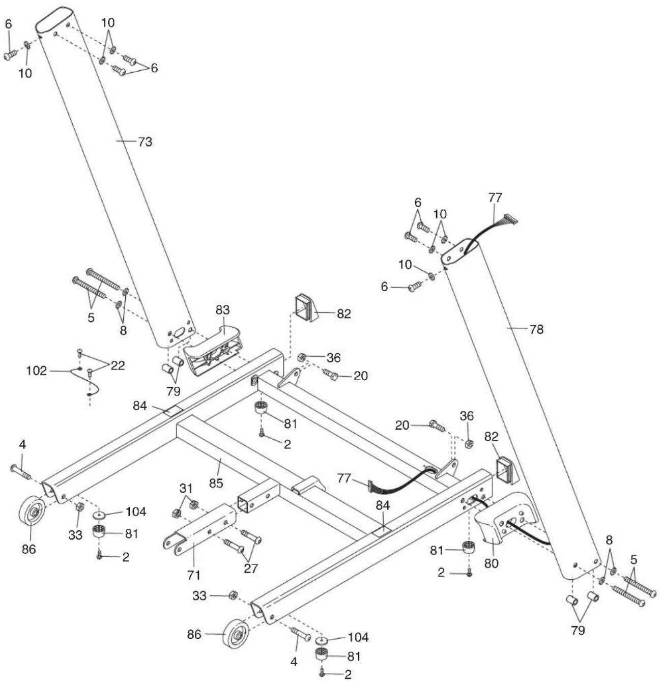 Pro-form PF 3.6 - LISTE DES PIECES—N° du Modèle PETL40507.0 - 3