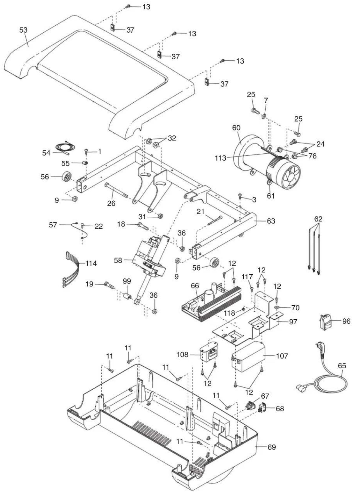 Pro-form PF 3.6 - LISTE DES PIECES—N° du Modèle PETL40507.0 - 2