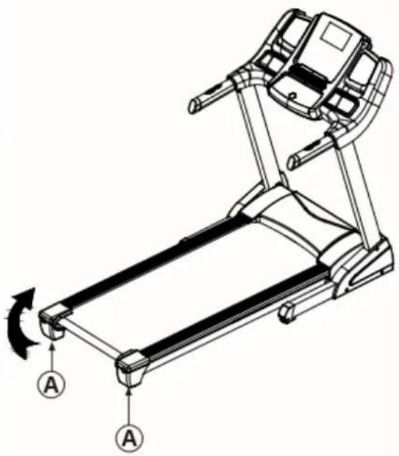 Toorx TRX Marathon - Mettre le tapis de course en position verticale - 3