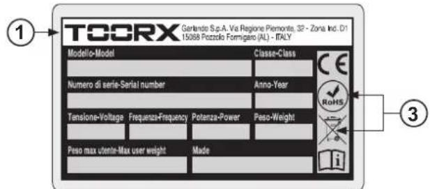 Toorx TRX Active Compact - ETIQUETTES SUR LE PRODUIT - 1