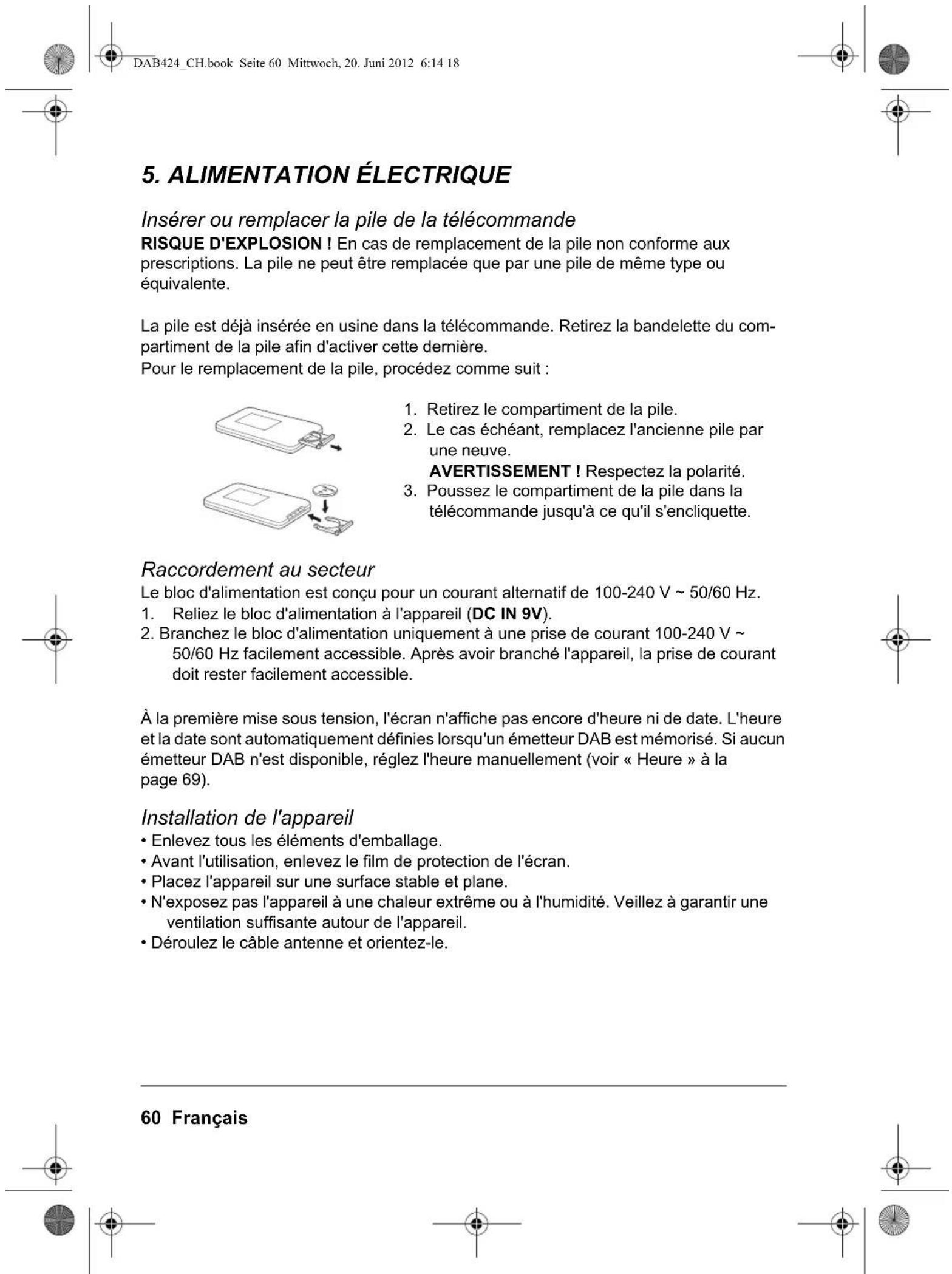 Tevion DAB 424 - Télécommande - 6
