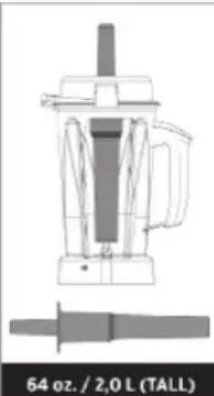 Vitamix Professional 500 - How to Determine the Tamper that Can Be Used with Your Container - 2