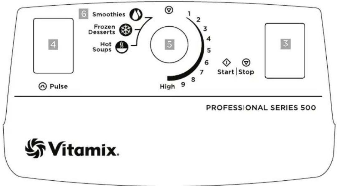 Vitamix Professional 500 - PANE L de COntROL - 1