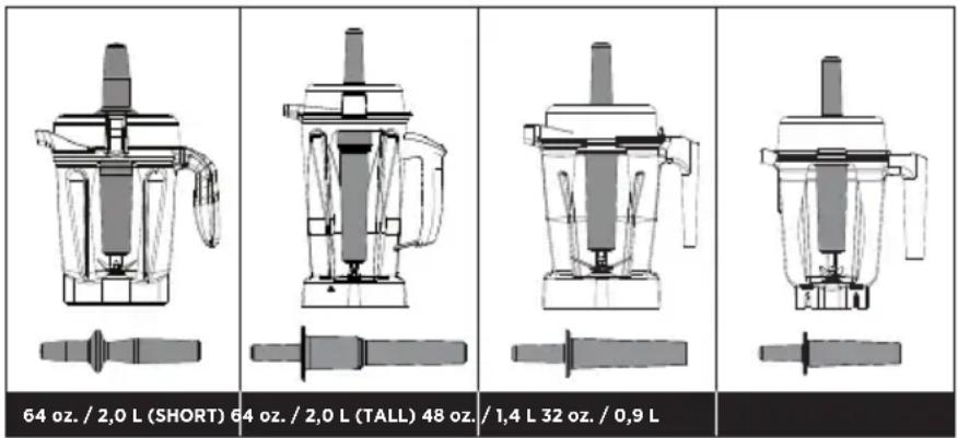Vitamix Professional 750 - How to Determine the Tamper that Can Be Used with Your Container - 1