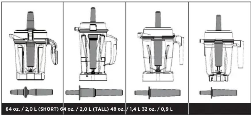 Vitamix Professional 300 - How to Determine the Tamper that Can Be Used with Your Container - 1