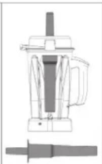 Vitamix Professional 200 - Cómo determinar el bastón-compactador que pueda ser utilisé con su vaso - 2