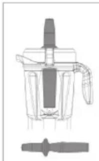 Vitamix Professional 200 - Cómo determinar el bastón-compactador que pueda ser utilisé con su vaso - 1