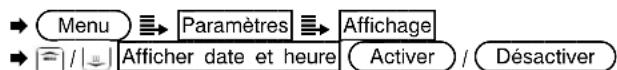 SWITEL M910 - Afficher / Masquer la date et l'heure - 1