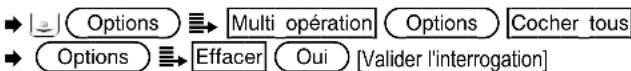 SWITEL M910 - Supprimer tous les contacts du répertoire - 1