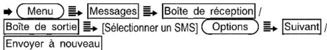 SWITEL M910 - Transférer un SMS / l'envoyer à nouveau - 1