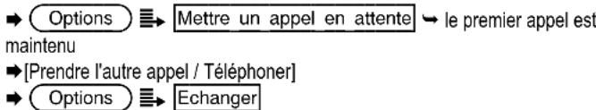 SWITEL M910 - Passer d'un appel à un autre - 1