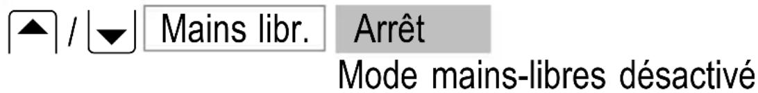 SWITEL M700 - Mode mains-libres - 2