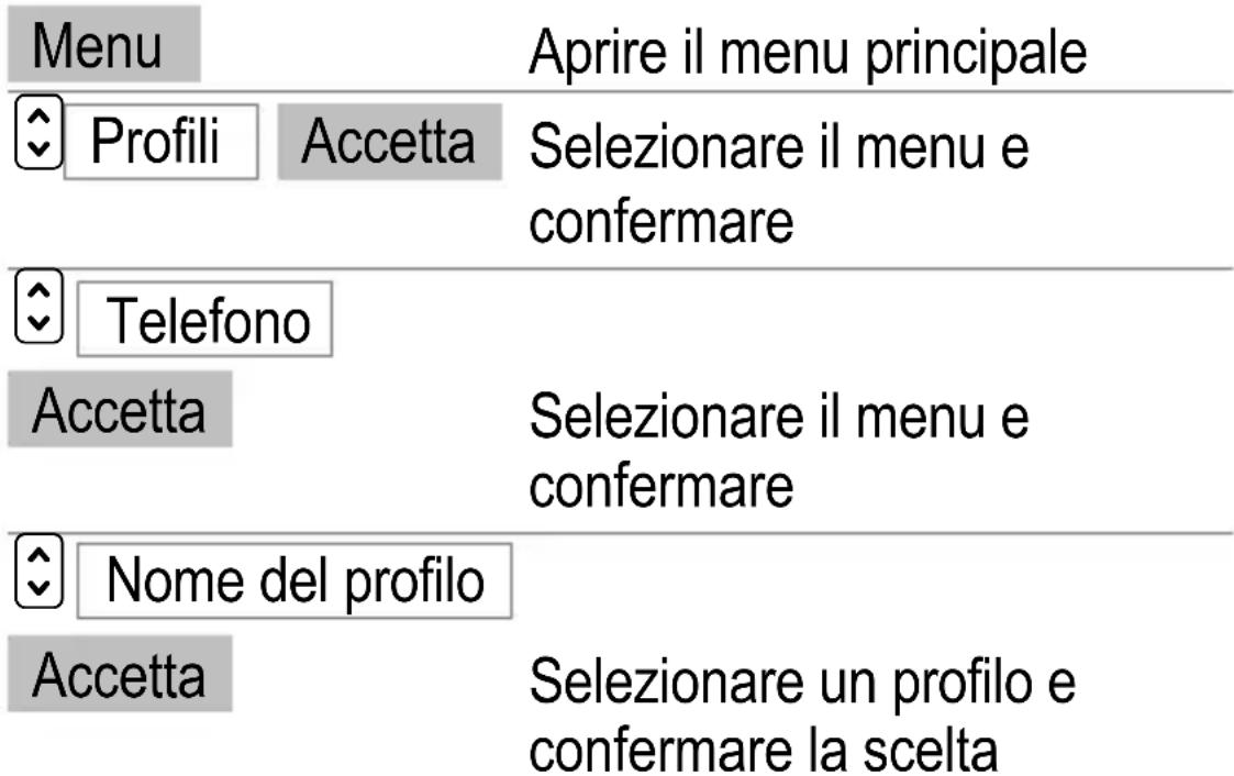 SWITEL M850 - Impostazioni del profilo - 1